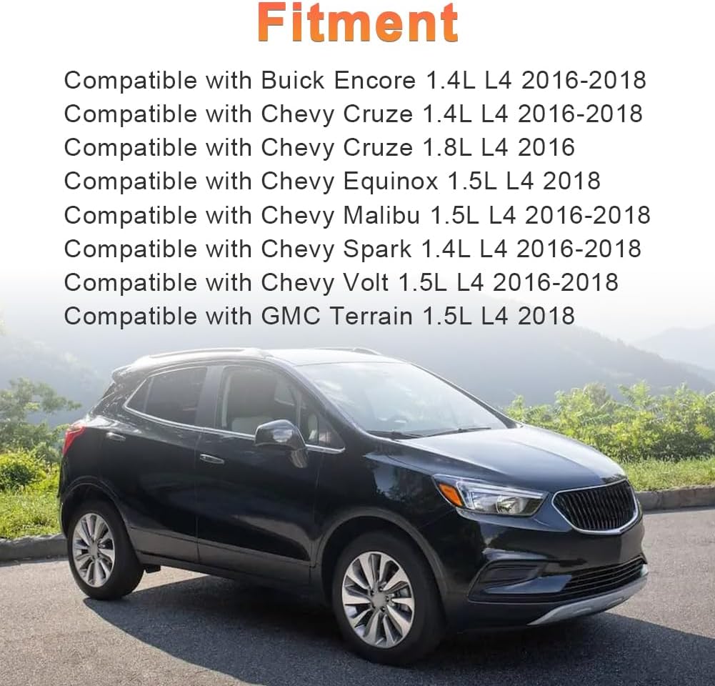 Engine Oil Pan Compatible with Chevy Cruze Malibu Spark Volt 2016-2018, GMC Terrain 2018, Buick Encore 2016-2018 Replacement for 264-622, 12637773