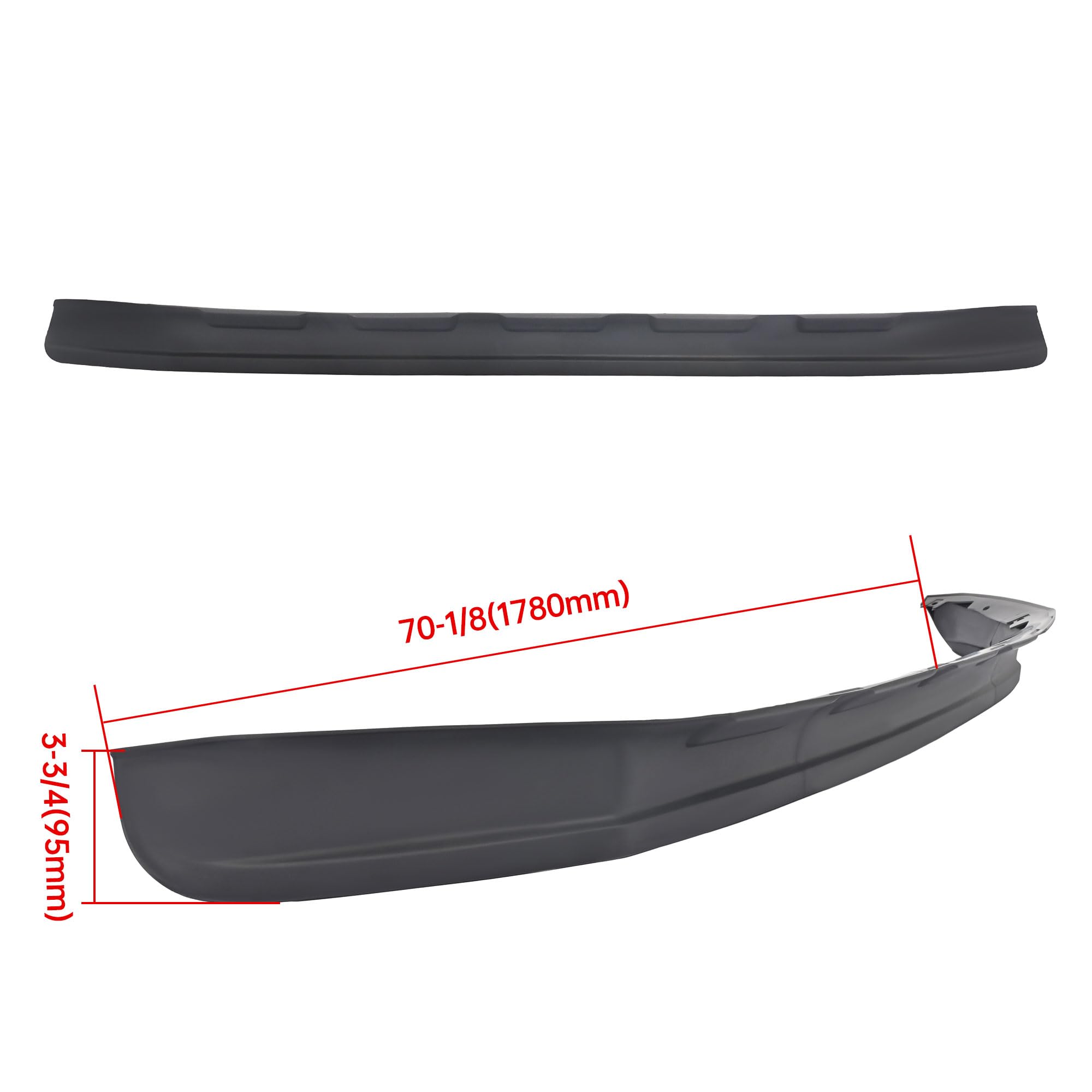 HECASA Front Lower Bumper Valance Panel Compatible with 2011-2016 Ford F250 F350 Super Duty RWD BC3Z17626AA FO1095241 Air Dam Deflector Spoiler