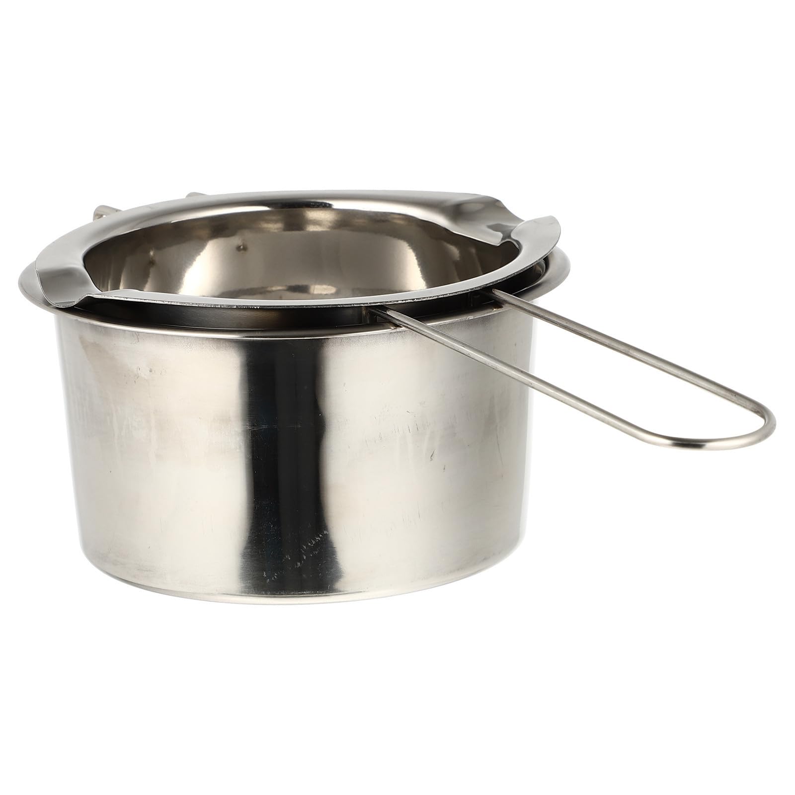 Cuenco calentador de cera de acero inoxidable con asa para manualidades y jabón