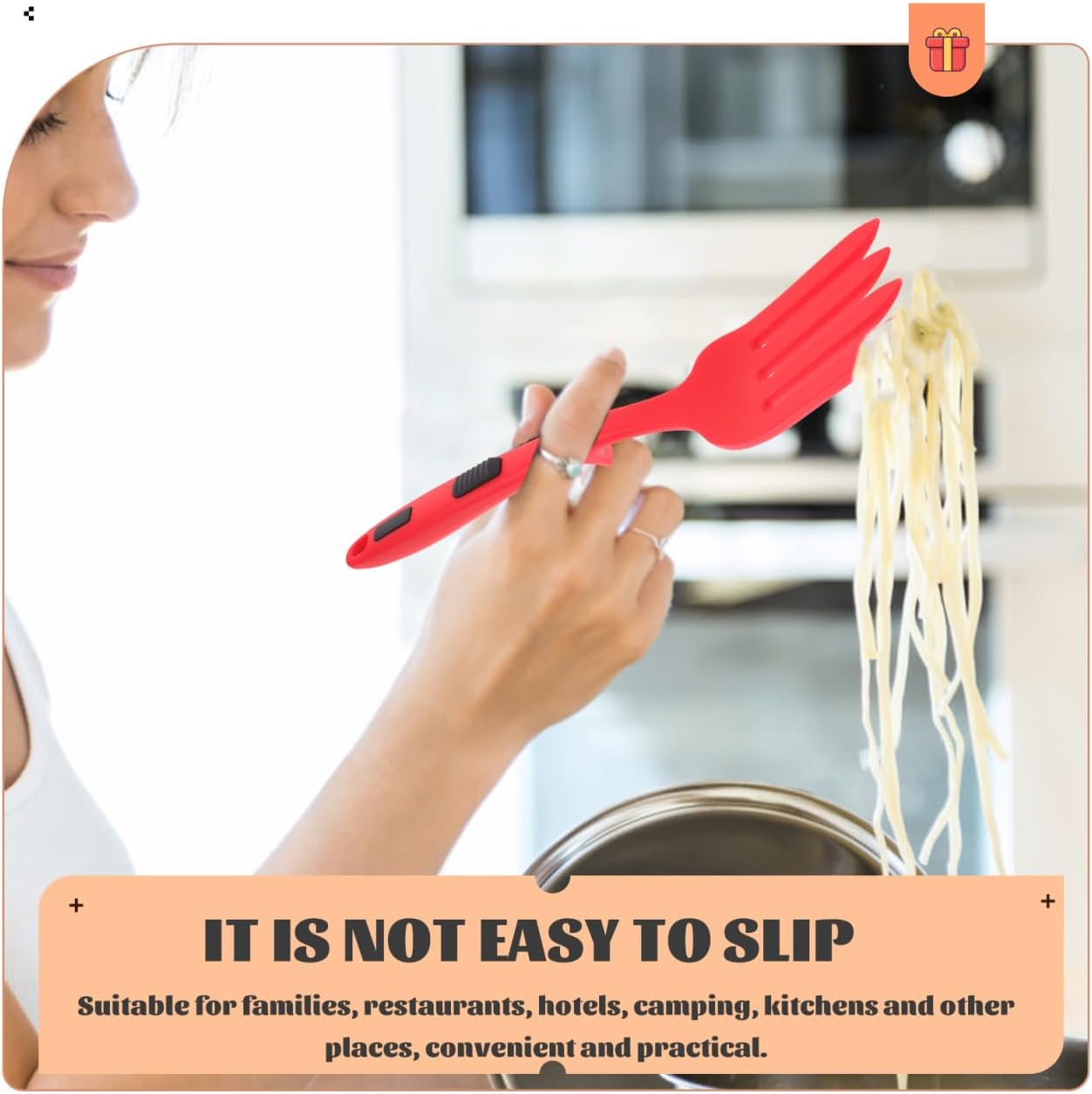 MAGICLULU 2pcs Noodle Cooking Fork Large Fork for Pasta Salad Kitchen Practical for Cooking Cutlery