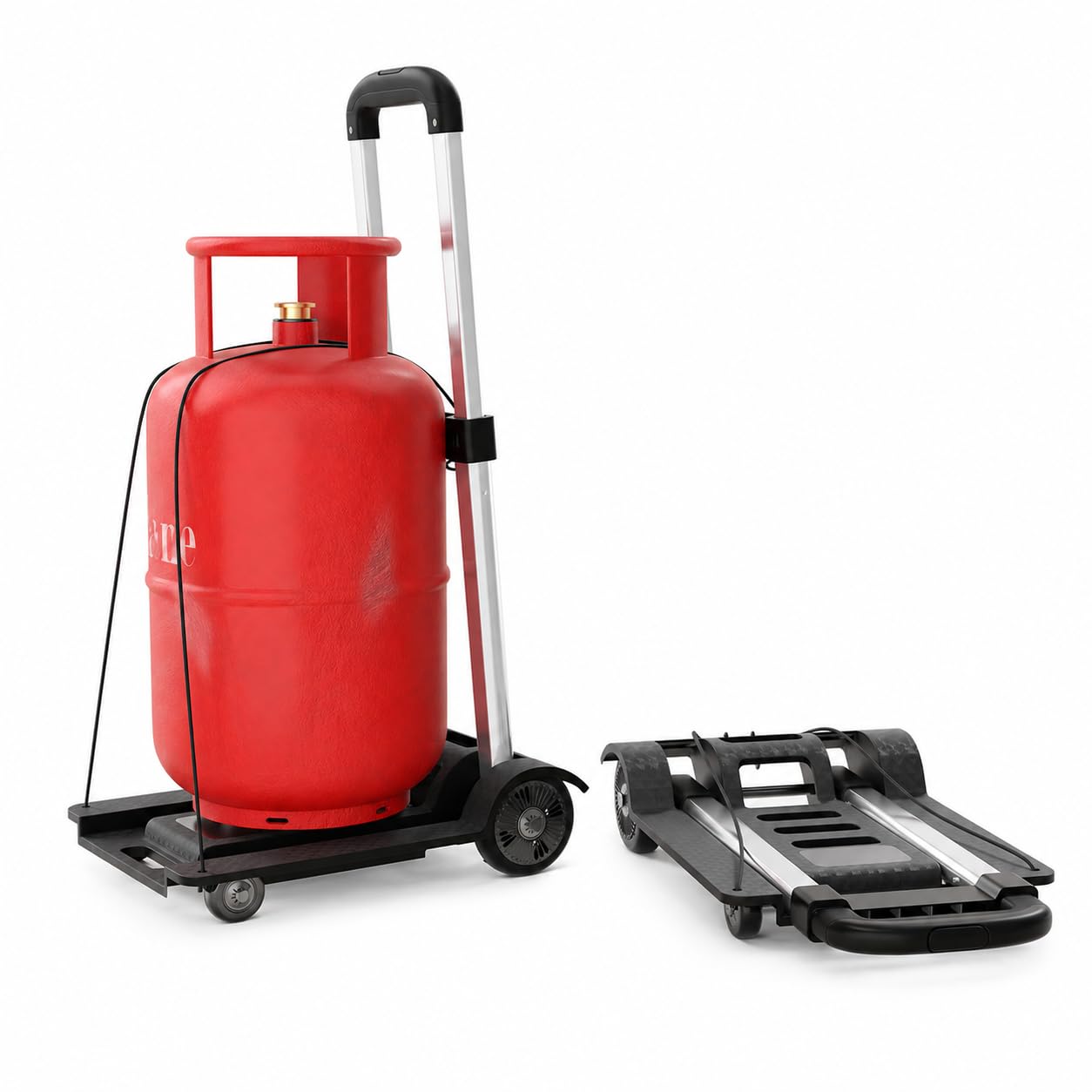Lifelong Portable & Compact Platform Trolley | Foldable Luggage Cart with 4 Wheels, Adjustable Telescopic Handle & Built-in Bungee Cord | Utility Hand Truck for Home, Office, Warehouse, Shopping-image-25