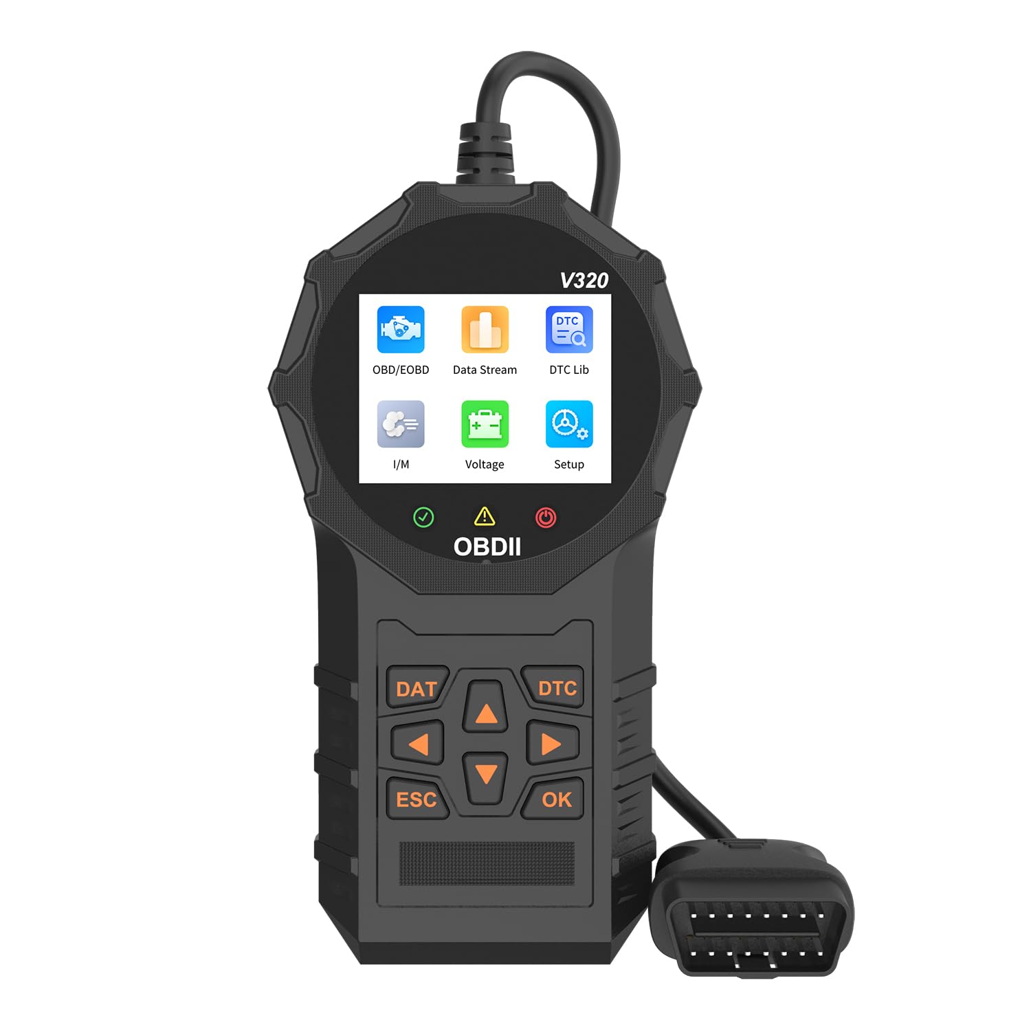V320 skaner OBD2, samochodowy skaner OBD II, diagnostyka błędów, czytnik kodów pojazdu do kontrolki silnika, dostosowanie do modeli protokołów OBD2