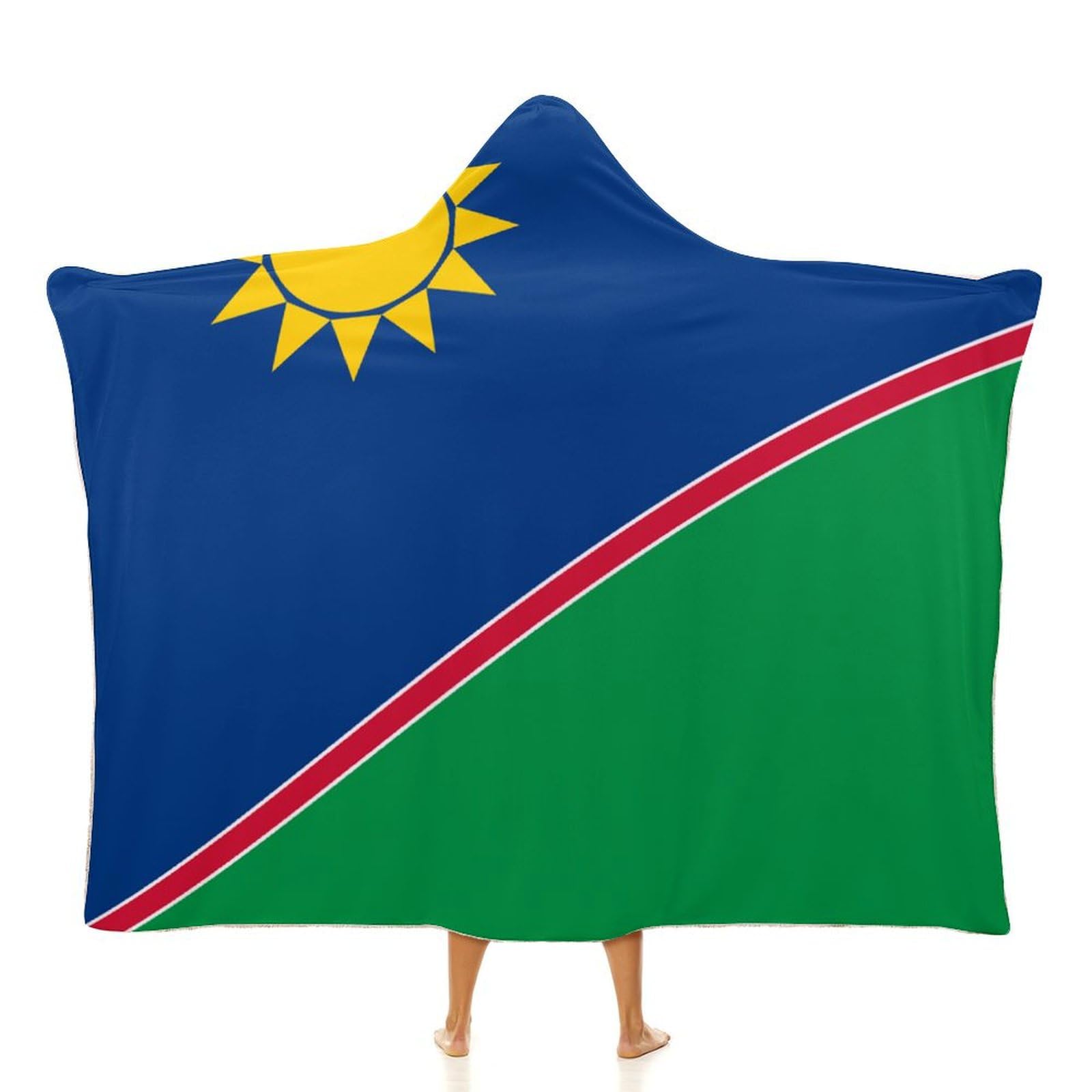Couverture à capuche Namibie idée cadeau originale pour les passionnés de voyage