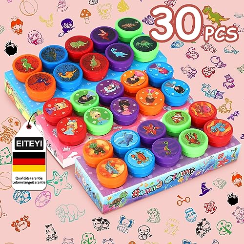 CRAZE Tampon Enfant Animaux Coffret Tampon Encreur Enfant Motif Animalier 26 Tampons Enfants Set