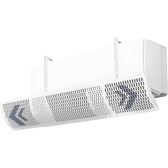 ERRECOM FLOWY Universal Air Conditioning Deflector for Split Devices Heights Width & Tilt Adjustable Optimises Air Distribution Avoids Direct Air Installation No Drilling Required