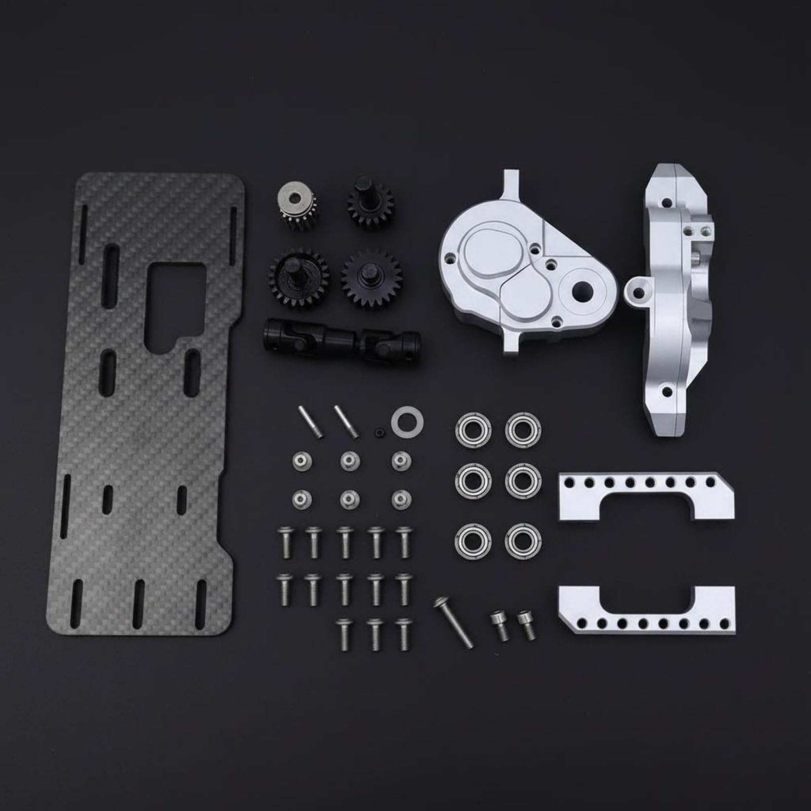 Baoblaze Kit Cambio Anteriore per Auto Radiocomandata Trasmissione Motore Anteriore Ingranaggi Metallo Durevole con Ingranaggi di Precisione Adatto a Controllo