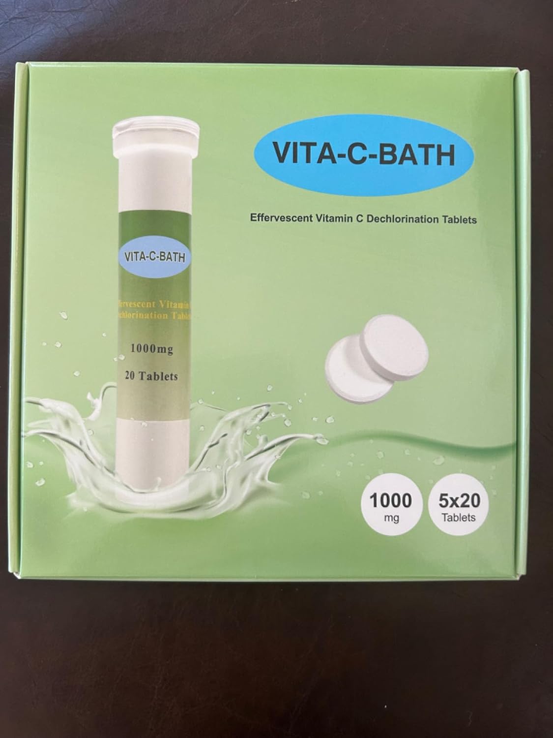 Vitabath Vita-c-bath Effervescent Vitamin C Dechlorination, 1000 mg, 100 Tablets