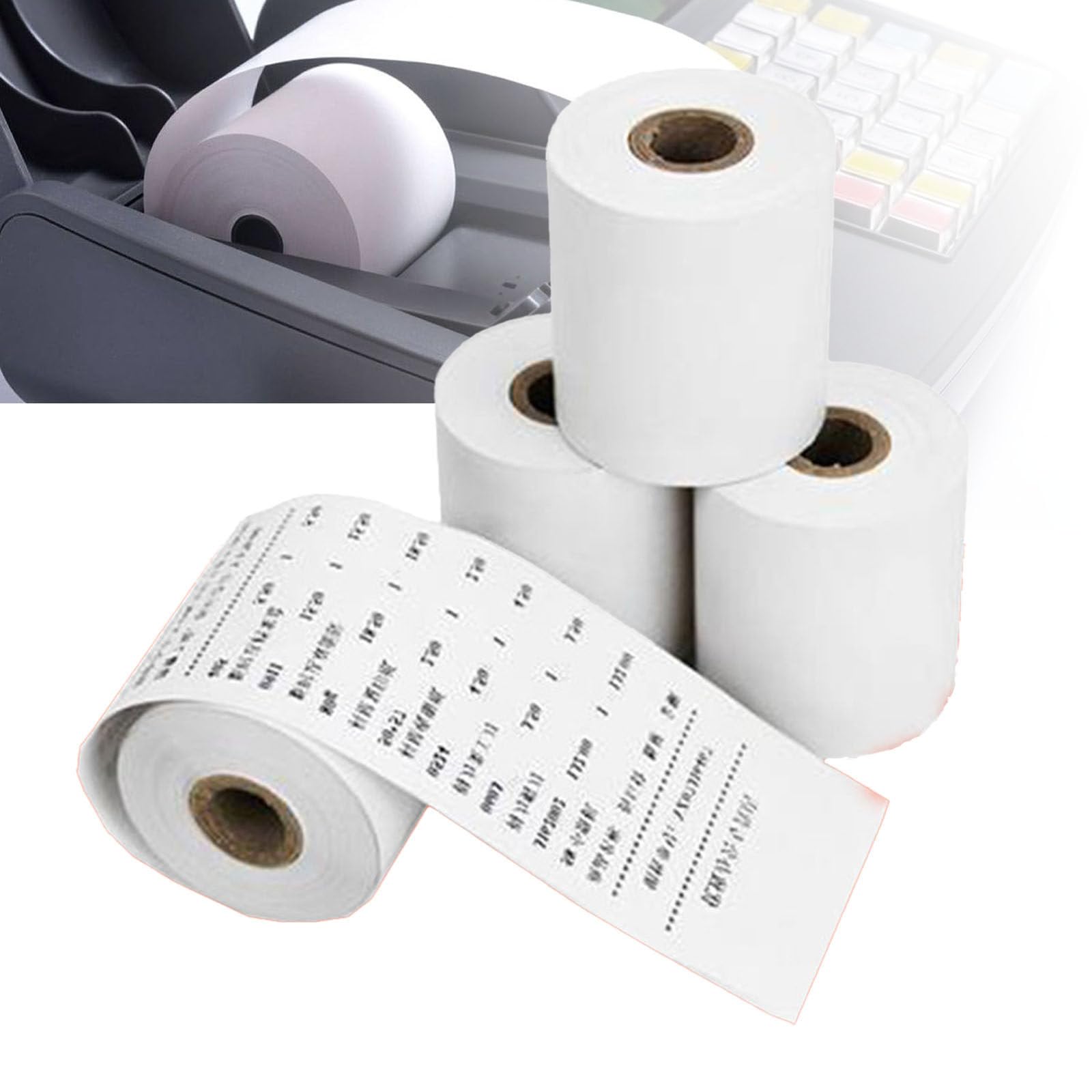 Papieru Paragonów, Papier Termiczny Drukarek Paragonów,Papier Termiczny Drukarek Paragonów Kas Fiskalnych,Pasuje Wszystkich Terminali Kart Kredytowych,Bez Bpa.100 Rolek 100volumes