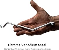 Vista 4 de Capri Tools Juego de llaves purgador de frenos, de doble extremo angular, 7 a 11 mm, 5 piezas, métrica