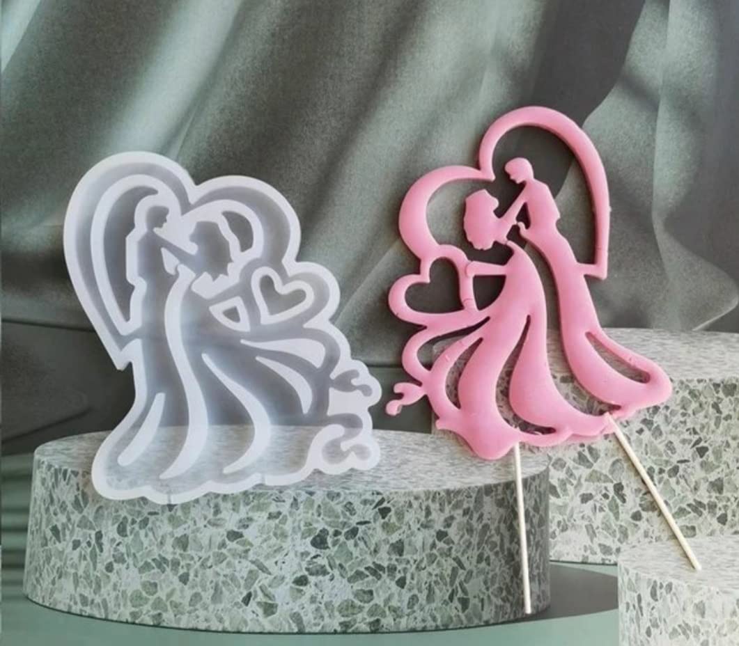 7horse® Silicone Love Couple Fondant All Purpose Cake Decorating Cake Topper Mould-image-38