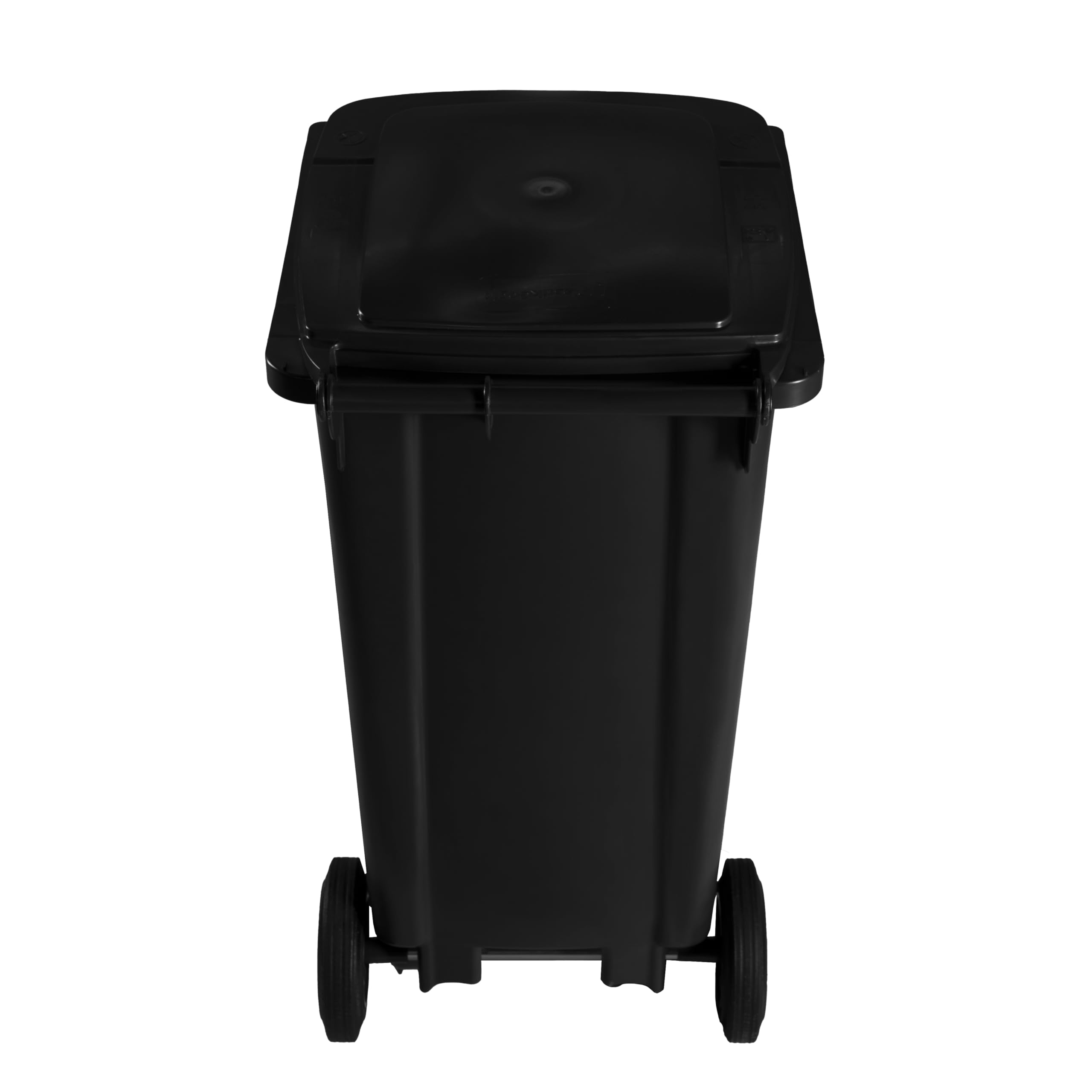 Hardwex Mülltonne 120 Liter Grau 964 x 480 x 550 mm mit Deckel und 2 Rädern