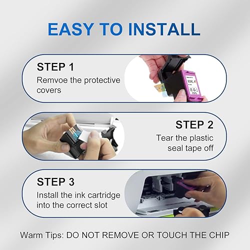 Miniatura 6 de Cartuchos de tinta 63XL remanufacturados en negro y color para HP 63XL Combo Pack de tinta de repuesto para impresora HP OfficeJet 3830 4650 4655