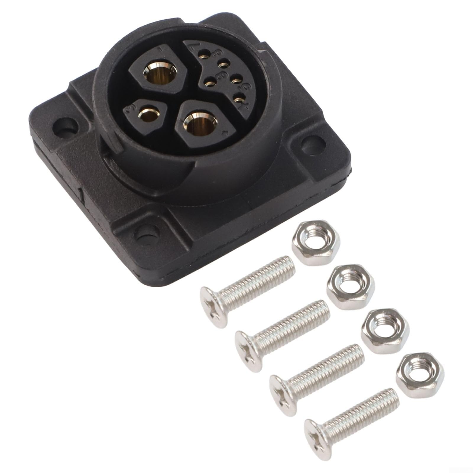 IP67 männlicher weiblicher 8-poliger Energiespeicher-Stecker, 500 V, 50 A, Hochstrom, wasserdicht, Kabelverbinder für Industrieanlagen und neue Energiebatterie-Anwendungen (Buchse)