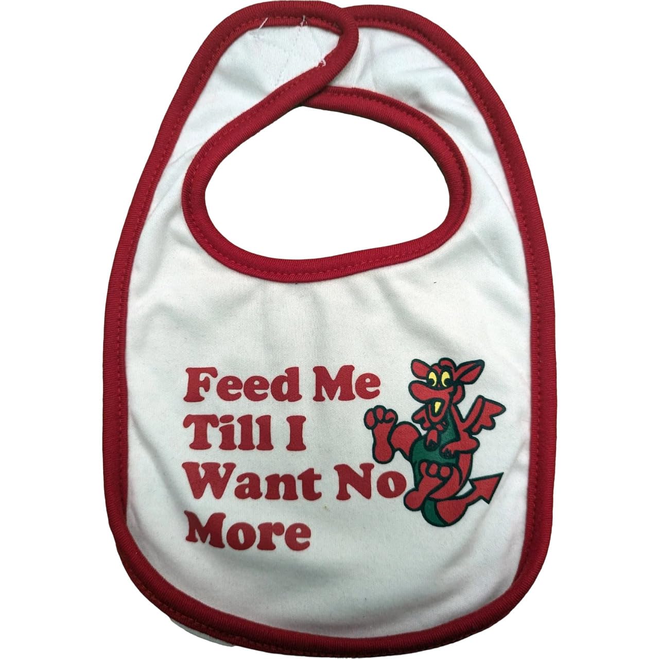 Manav White Baby Bib – Feed Me Till I Want No More | Cute & Quirky Baby Bib Inspired By The Welsh National Anthem | Super-Soft, Absorbent & Easy To Wash | A Fun Gift For Proud Welsh Families