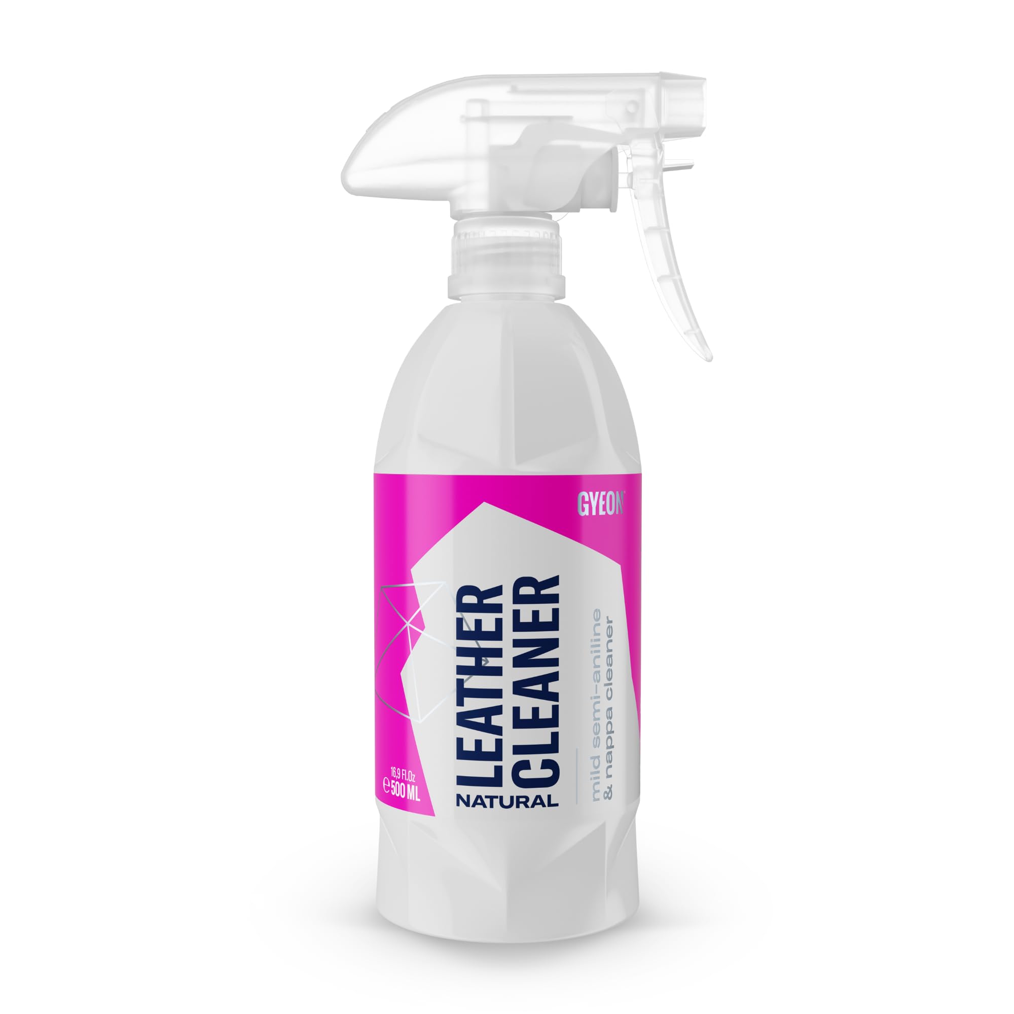 GYEON Quartz Q²M LeatherCleaner Natural 500 ml - Gentle Leather Cleaner Safe for All Leather Types - Remove Dirt and Oil from All Leather to Prepare for Protection