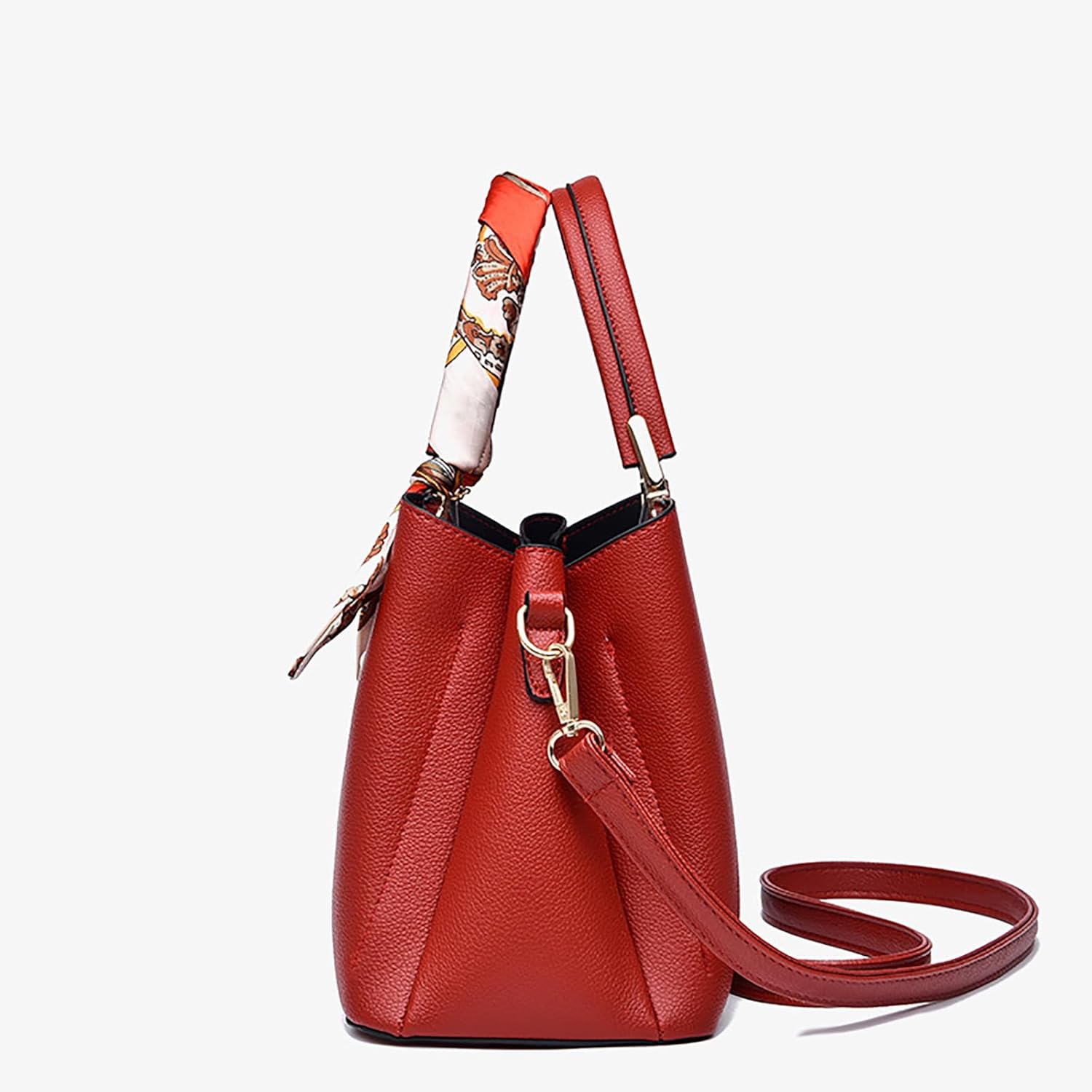 Mother's Day Gift Red Summer Crossbody Tote Handbag Women's Shoulder Bag for Mom Stylish and Practical Present