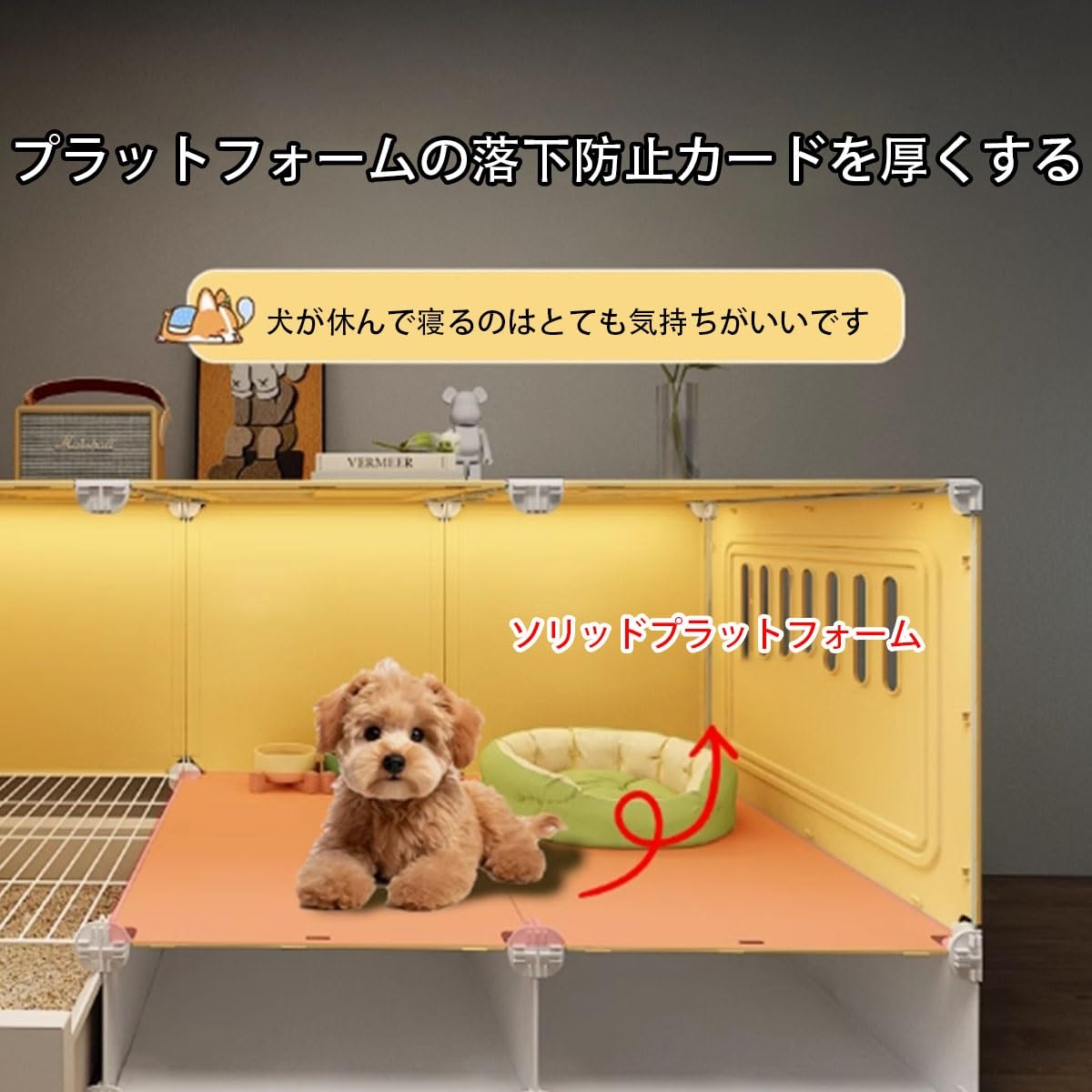 Amazon.co.jp: 犬ケージ 大型犬用ゲージ トレイ付きでお手入れ簡単 大 