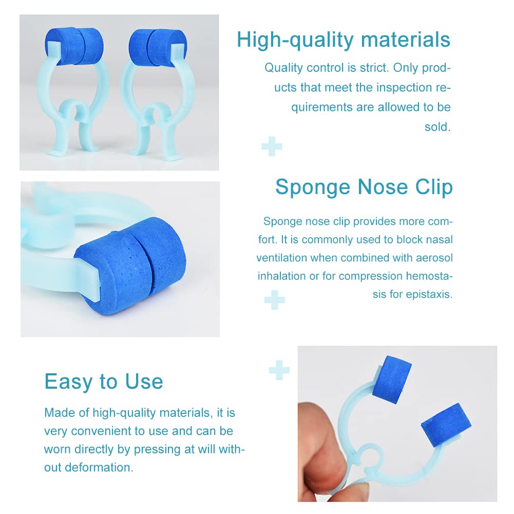 Pince Nez Mousse, Clip de Nez en Plastique, Pinces Nasales - 6 Pièces