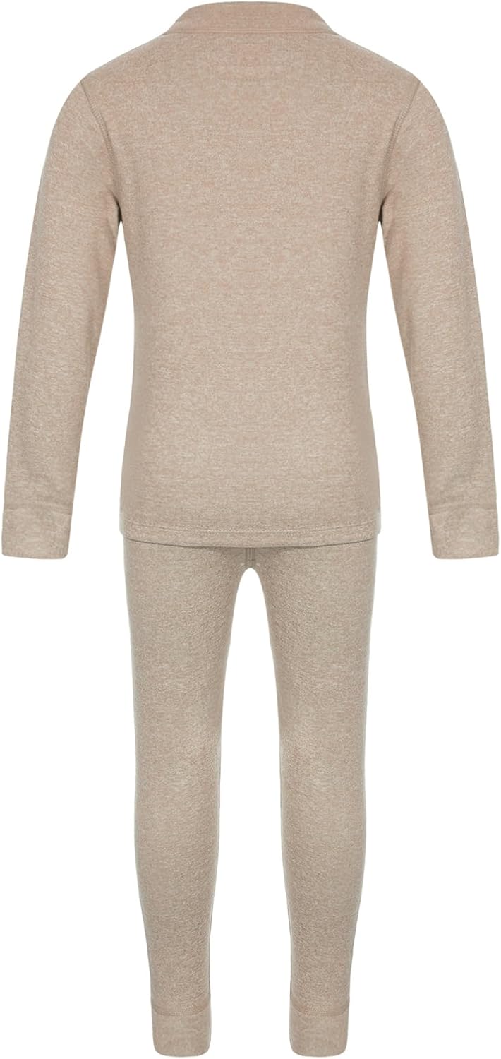 YiZYiF Girls Boys Thermal Underwear Set Kids Long Sleeve Top T-shirt and Leggings Warm Base Layer Set