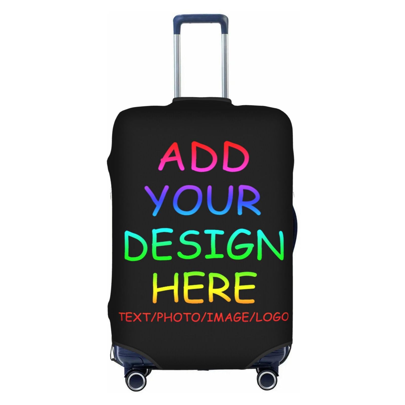 Custom Luggage Covers for Suitcase Personalized Travel Suitcase Cover Design Your Own Text Photo Logo Customized Baggage Protector Cover for Travel Business
