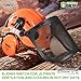 Forestry Safety Helmet Chainsaw Helmet with Mesh Face Shield and Ear Muffs 3 in 1 Forestry Hard Hat