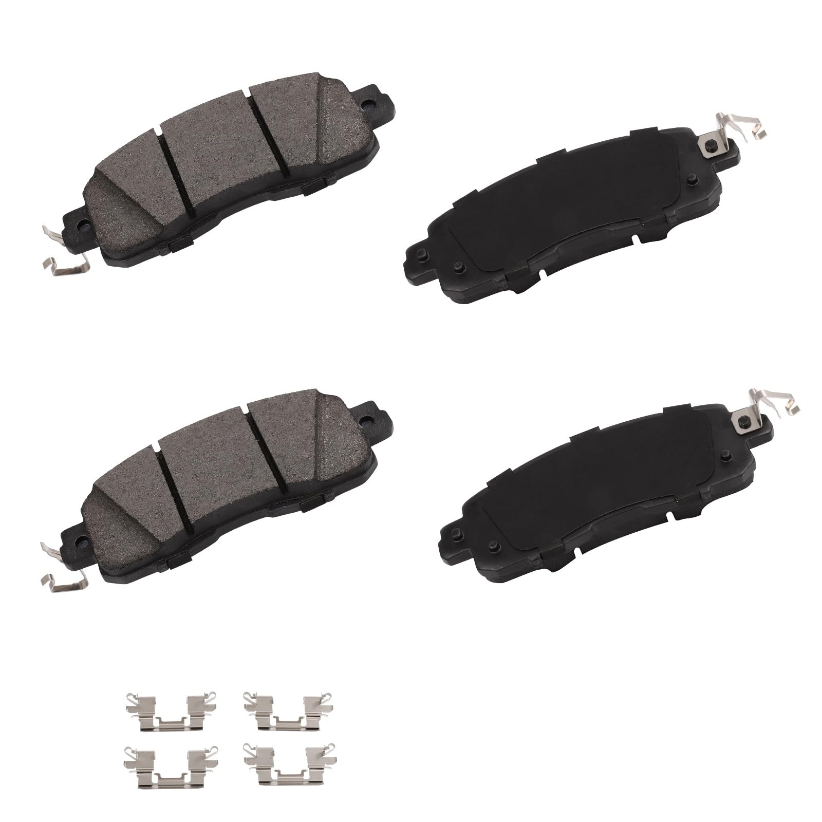 cciyu D1650 Brake Pads w/Hardware Front Disc Brake Pad Set