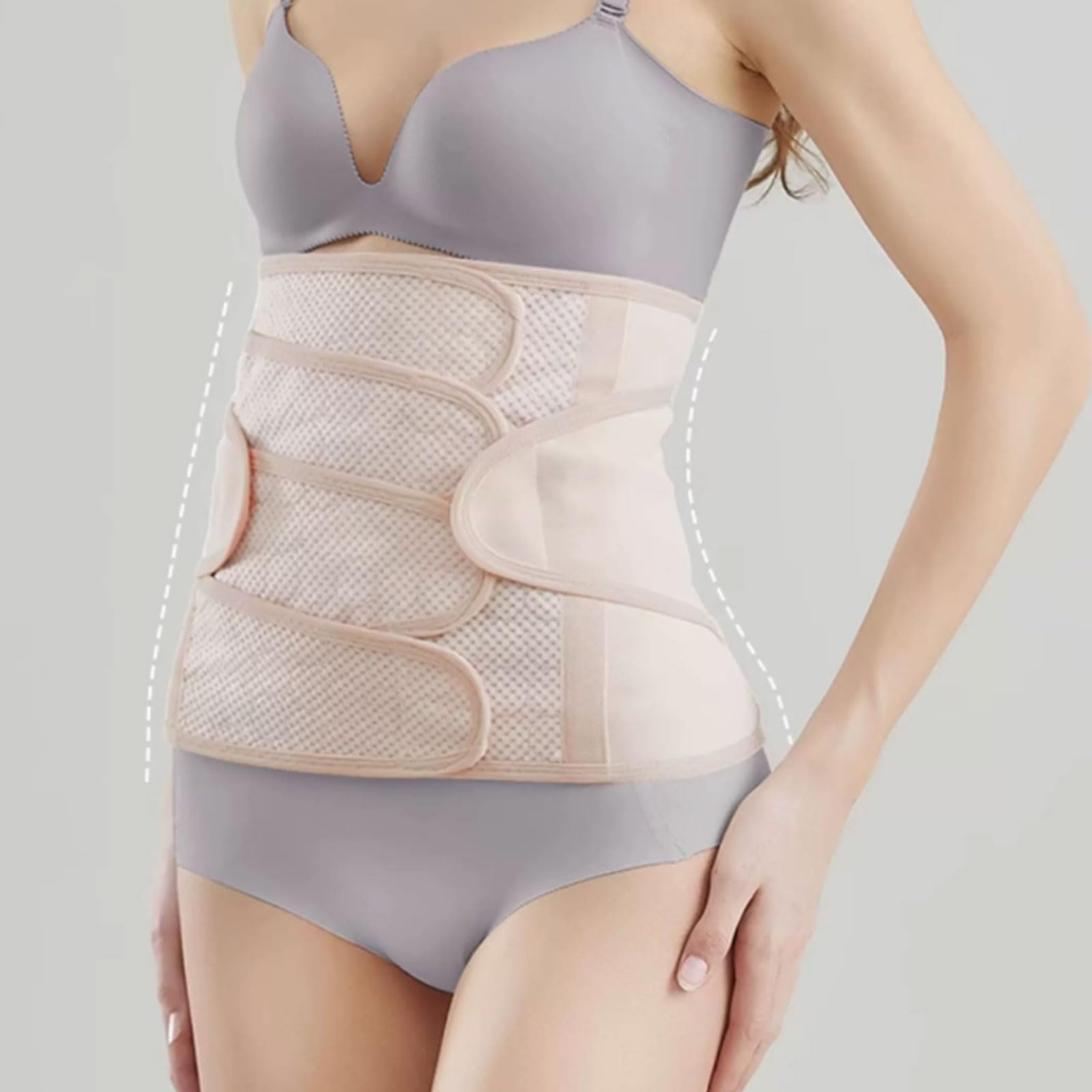 ,Flesh,M,Pas poporodowy Opaska wspomagająca brzuch w ciąży Gorsety wspierające po porodzie Trener talii poporodowy Bielizna modelująca ciało po porodzie