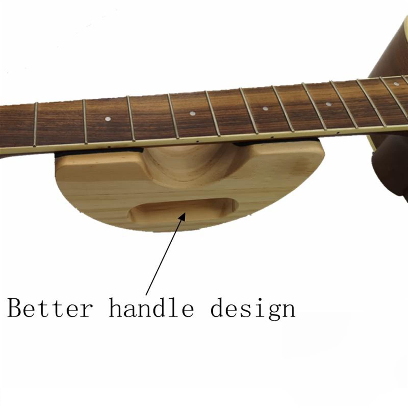 Gitara Basowa Z Litego Drewna Podpórka Pod Szyję Caul Półokrągły Drewniany Wspornik Podpórka Pod Szyję Gitara Fretwork Podszewka Z Korka Narzędzia Gitarowy dla Początkujących