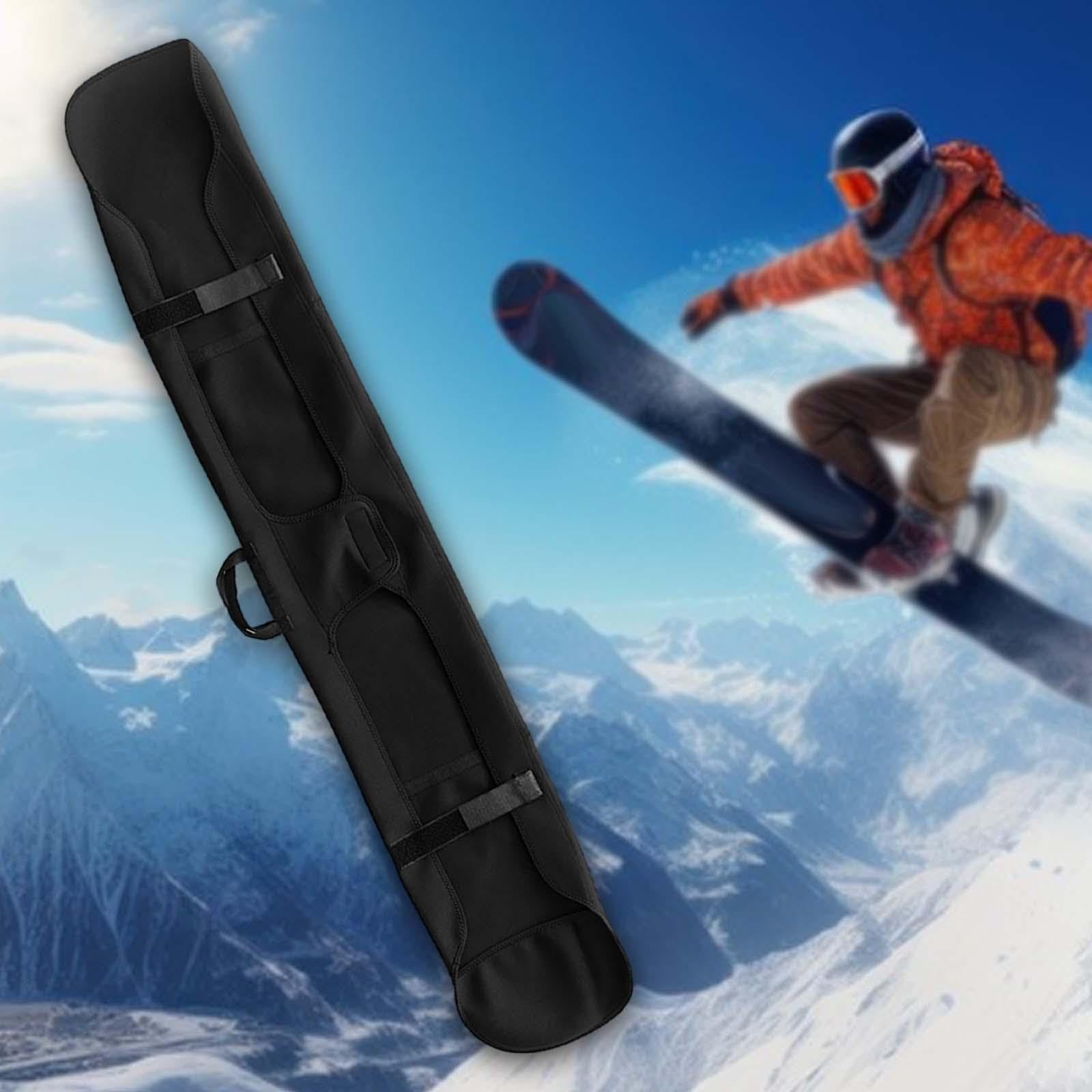 rockible Bolsa de Snowboard Funda de Manga de Snowboard Accesorios de Snowboard Suave Bolsa de Transporte Duradera Bolsa de esquí para Deportes de Invierno al, Negro 158cmx27cm