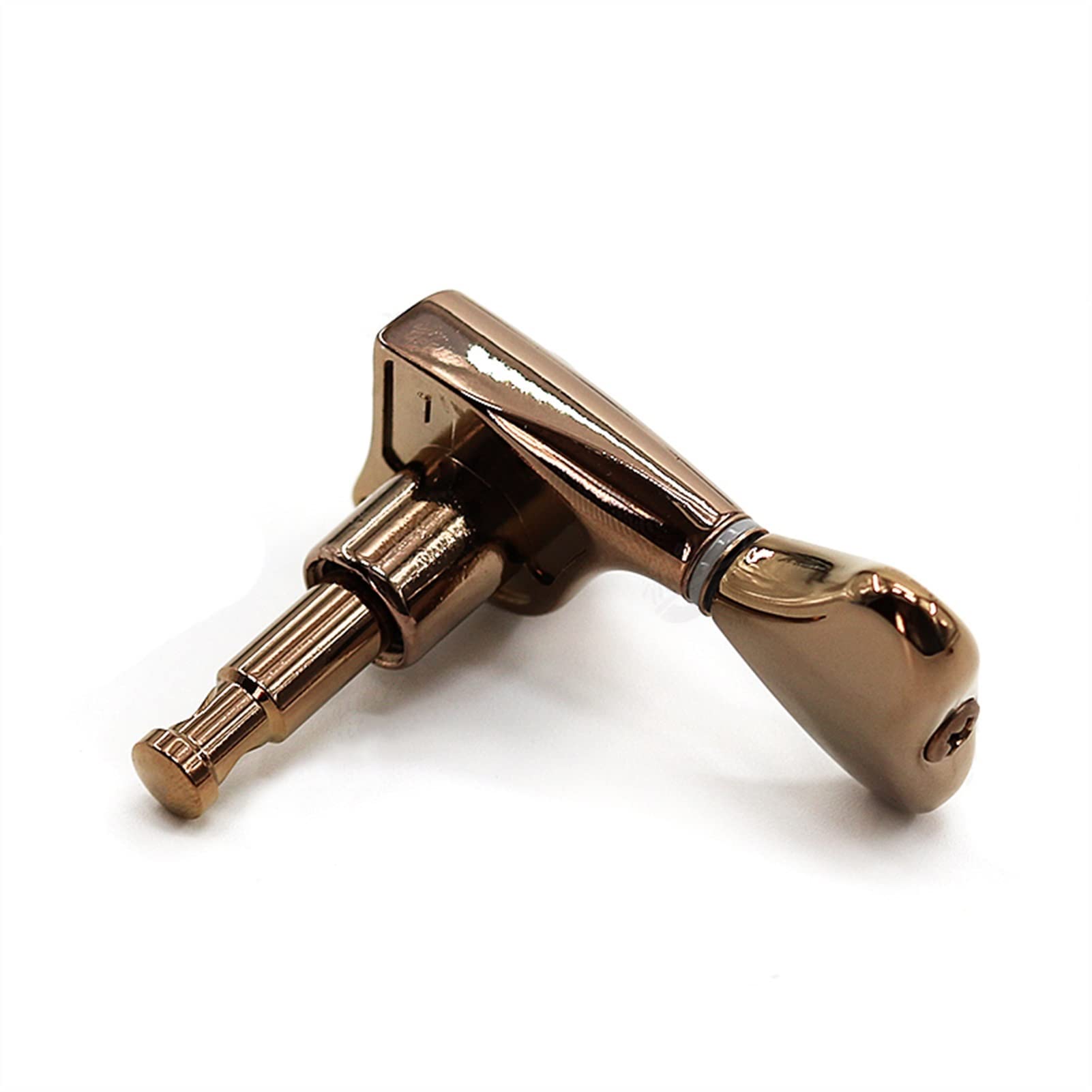 Stimmwirbel Gitarrensaiten Akustikgitarre Knob Welle String Rolle Butterfly Fishtail Tuner (Color : Bronze)