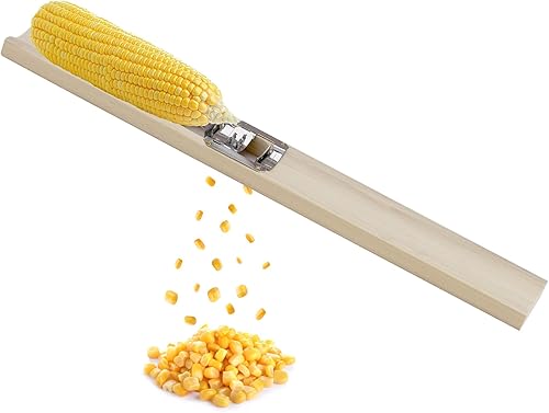 Miniatura 2 de Harold Import Company Lee - Cortador de maíz de madera ajustable acero