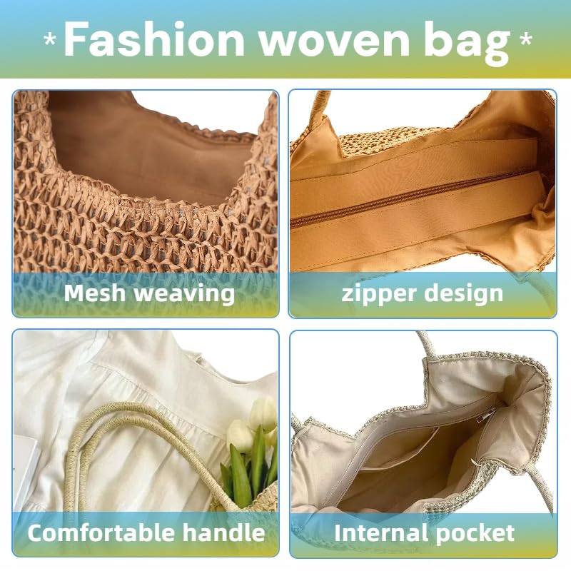over the shoulder bags for women、straw handbags、simple modern beach bag、simple modern beach bag、summer handbags for women3