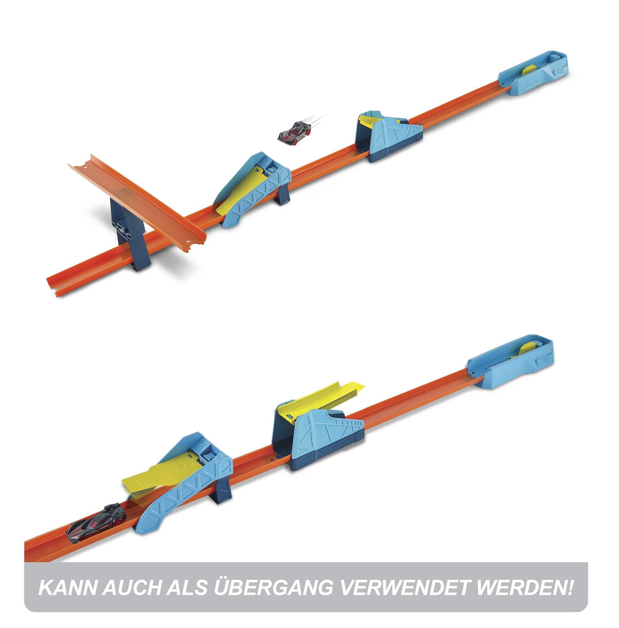 Hot Wheels GLC89 - Track Builder Unlimited Weitsprung Set Zubehörteile, Spielzeug Autorennbahn ab 6 Jahren