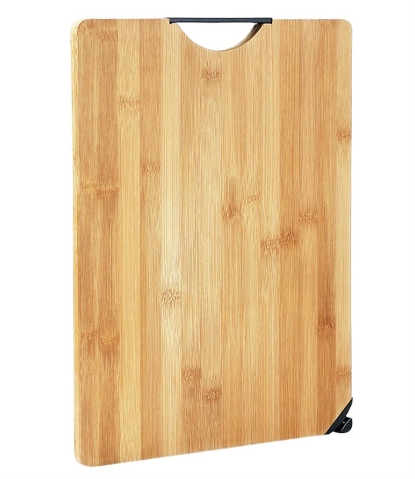 Tabla de Corte Profesional Tablas De Cortar De Bambú Para La Cocina, Tabla De Cortar Con El Bloque De Bambú Del Carnicero De La Tabla De Cortar De La Piedra De Afilar Resistente y Antideslizante(32*45