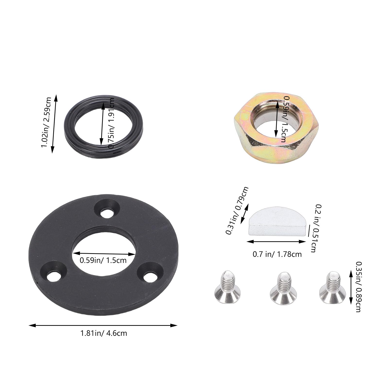 Tnfeeon Kit de Purge de Direction Hydraulique, Kit de Service de Joint de Barre de Direction de Fabrication Professionnelle pour L'énergie Hydraulique
