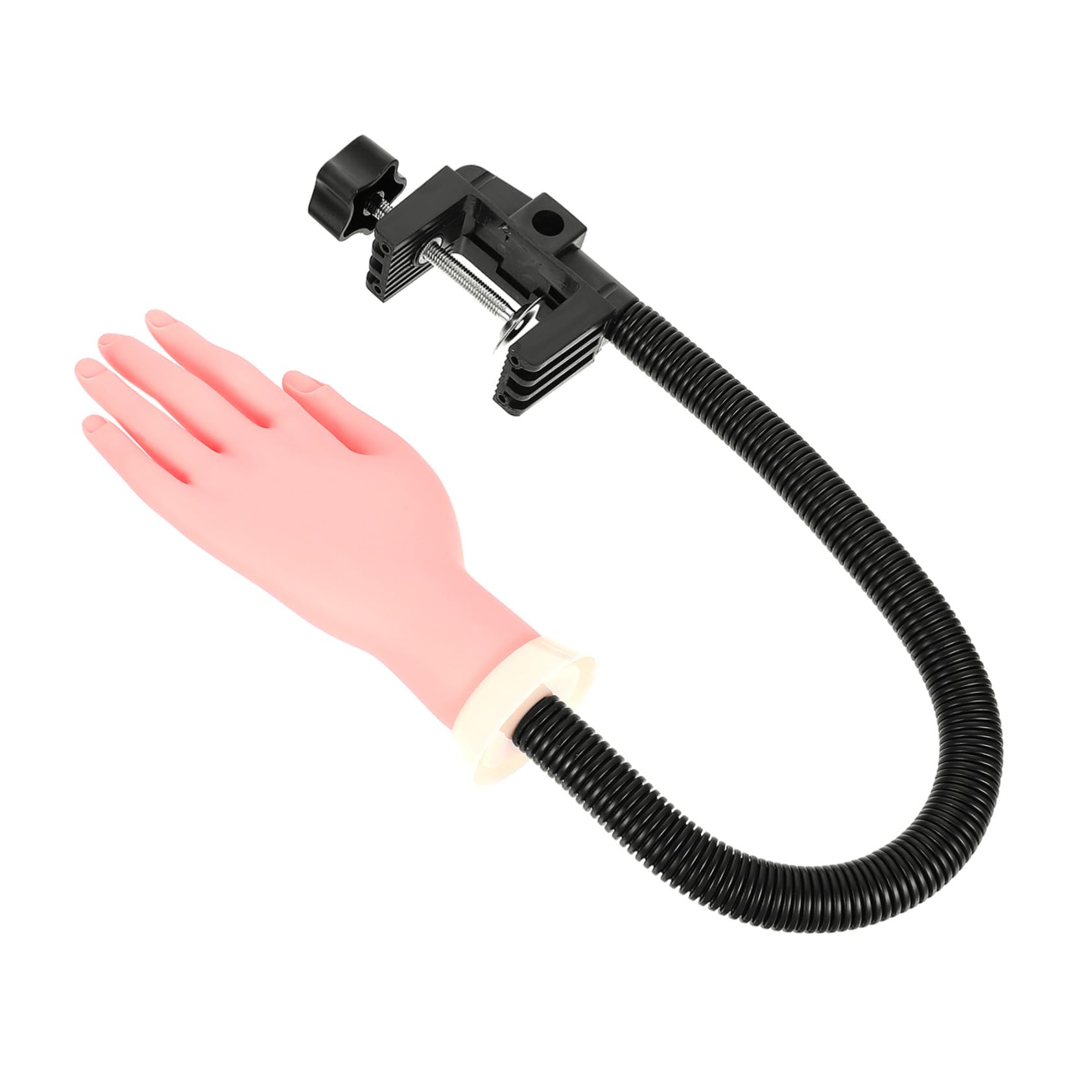 COLLBATH Modelo de Mano de Plástico para Practicar Uñas Diseño Flexible, Adecuado para Entrenamiento de Manicura y Arte de Uñas Profesional
