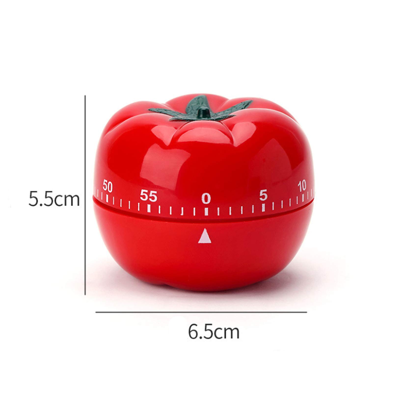 Niedlicher Küchentimer in Tomatenform, mechanischer Aufzieh-Timer, 60 Minuten, 360 Grad drehbarer Timer, Küche Kochen Timer