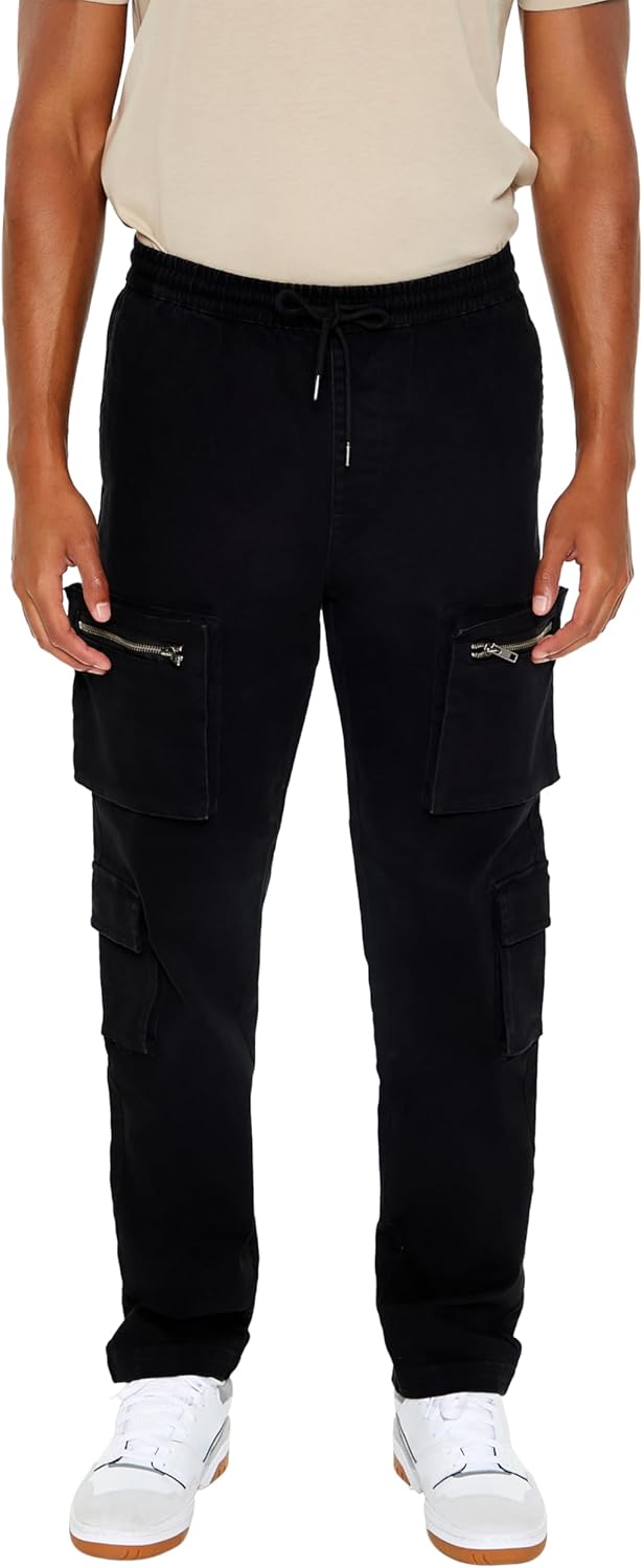 Forever 21 Mens Slim-fit Mid-Rise Cargo Joggers - Image 2