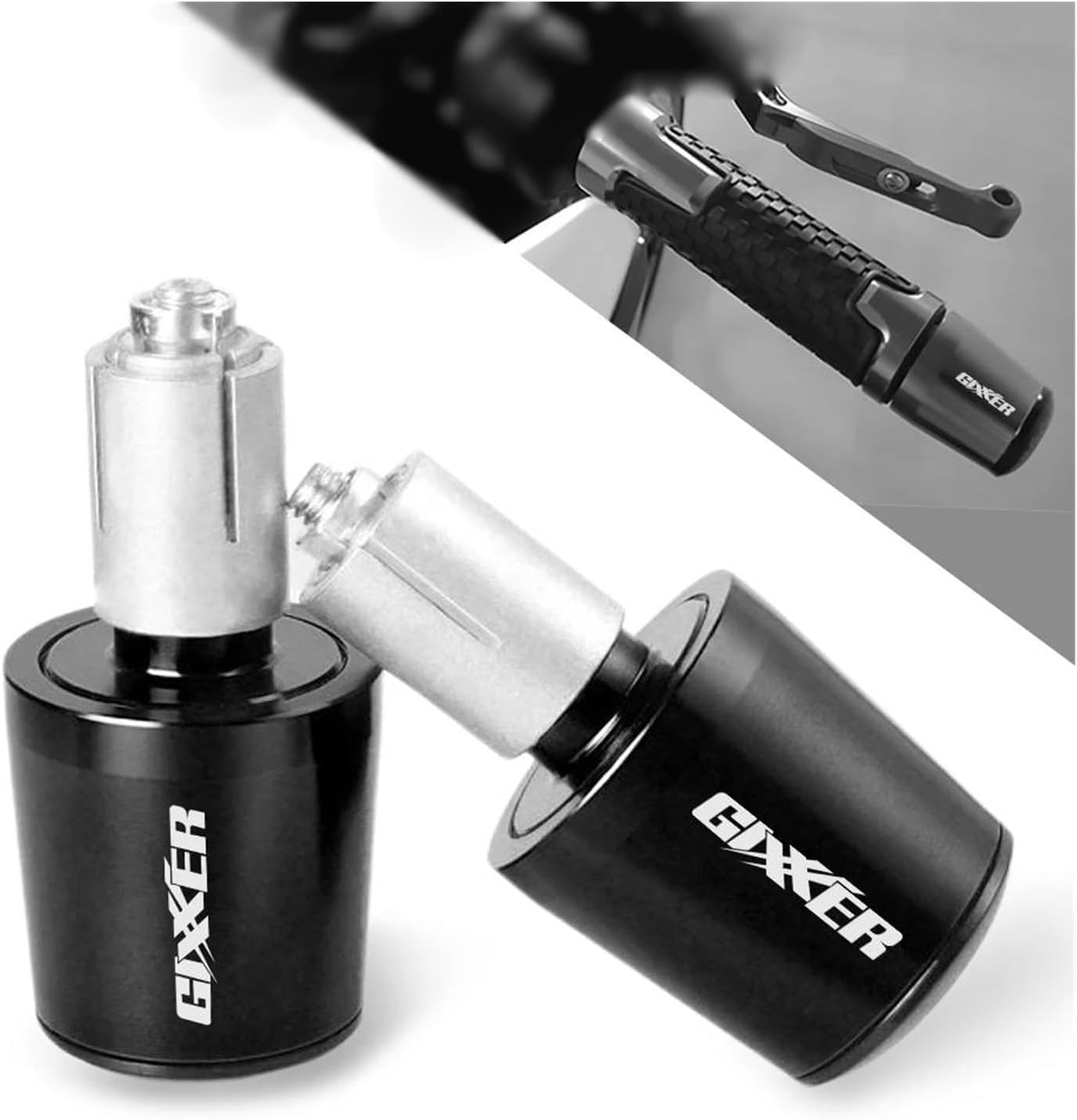 Grip Motorcycle Handle Bar End Weight Handlebar Grips Cap Anti Vibration Silder Plug for Suzuki Gixxer 150sf 250sf 155 Accessories Handlebar Cover