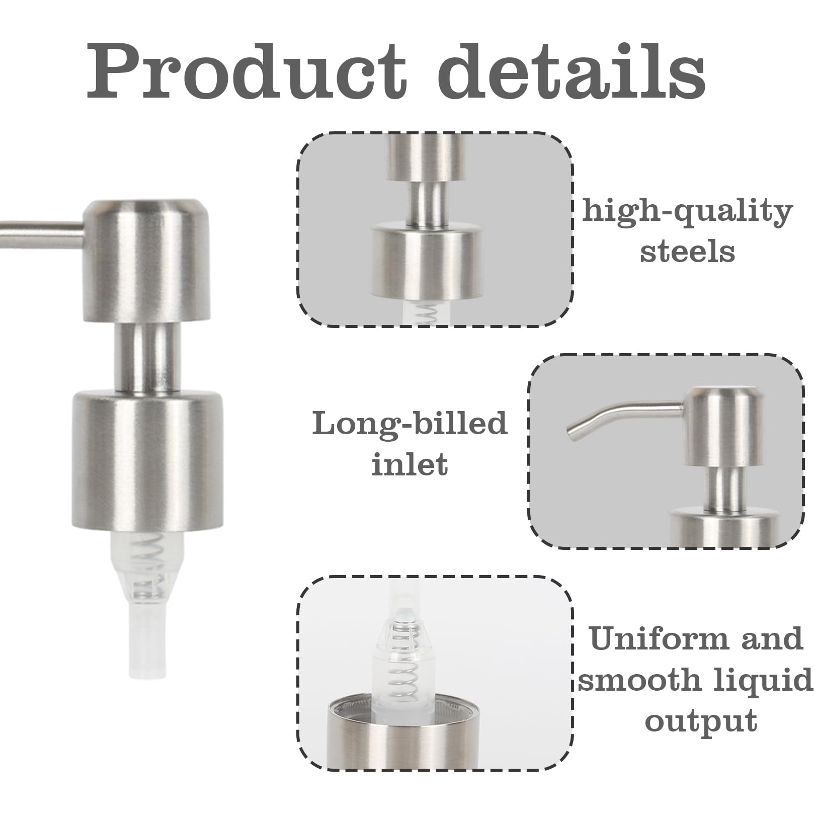 Dispenser A Pompa Per Gel E Sapone In Acciaio Inox - Foto 10