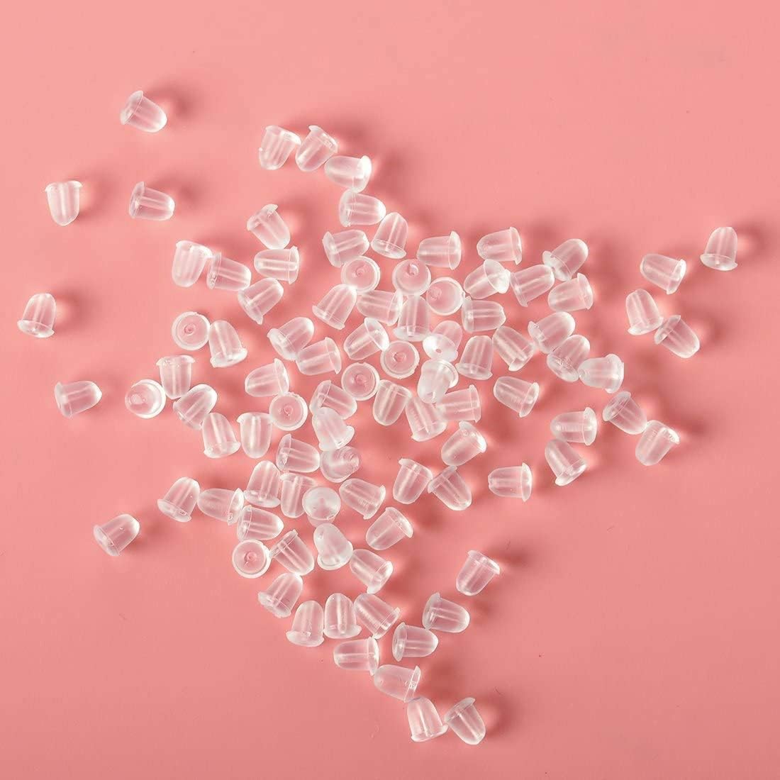 14K Gold Earring Hooks Real Hypoallergenic 100Pcs Ball Dot Ear Wires + Fish Hooks Jewelry Making Supplies Findings with 100Pcs Clear Rubber Earring Backs for DIY Jewely - Image 7