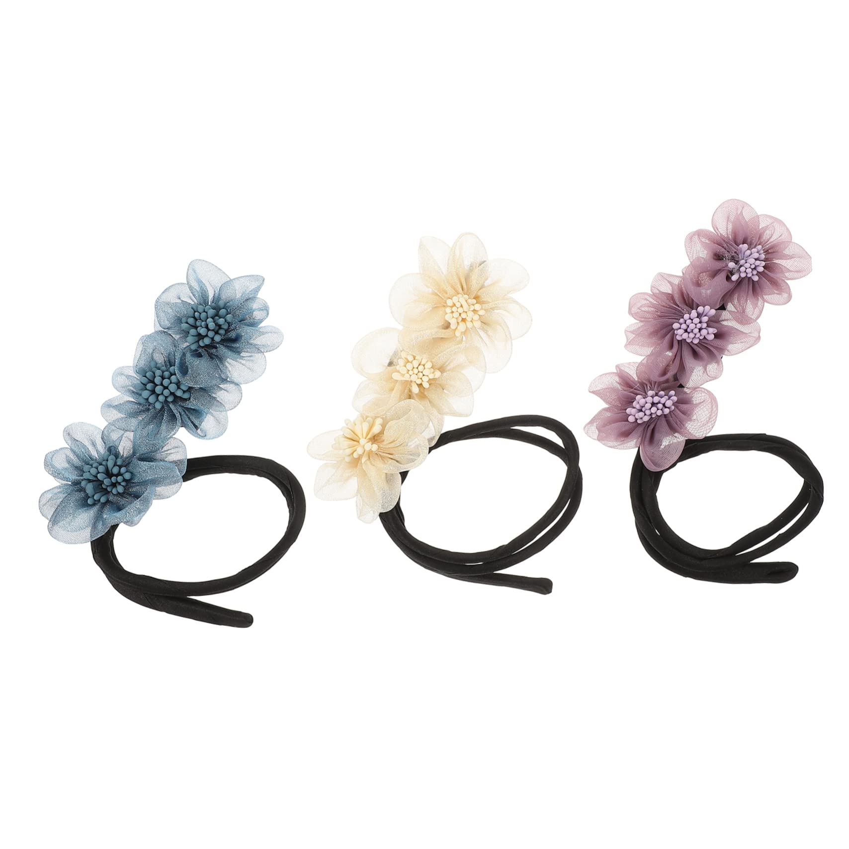 MAGICLULU 12 Stk Fleischbällchen Haareisen fauler Lockenwickler Haarknotenformer Haarblumen für Hochsteckfrisuren Haarschmuck Lockenstab Haarknotenhersteller Blumen-Dutt-Maker für Haare