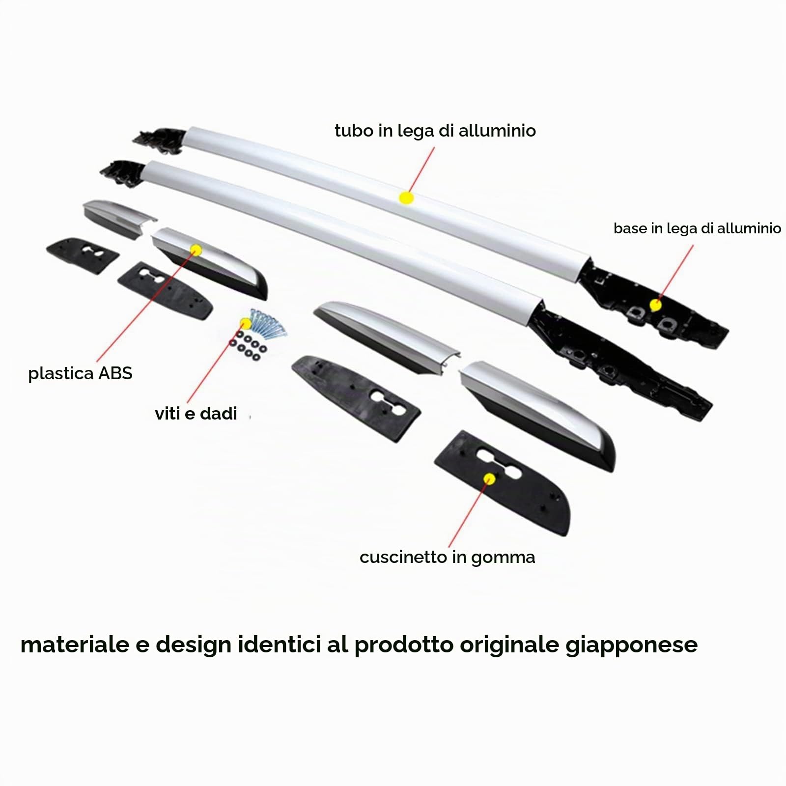 Barre Portapacchi per Toyo-Ta RAV-4 2013 2014 2015 2016 2017 2018,Barre Portatutto per Auto Durevole Accessori per Viaggio e Trasporto