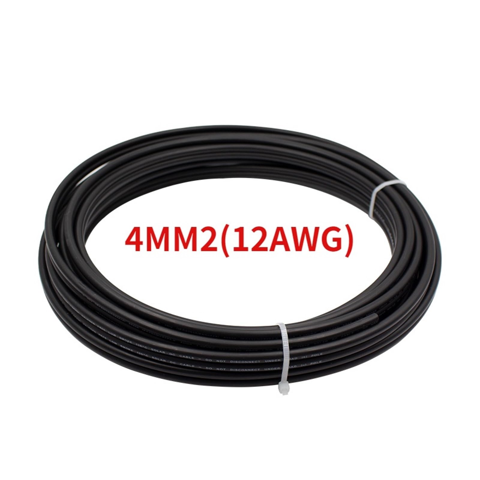 100 Meter 2x4/2x6MM2 Doppeladriges Solarkabel Schwarz 2 Pins PV-Draht Kupferleiter XLPE-Mantel Photovoltaik-Panel-Anschluss (Color : 2x4MM2 12AWG)