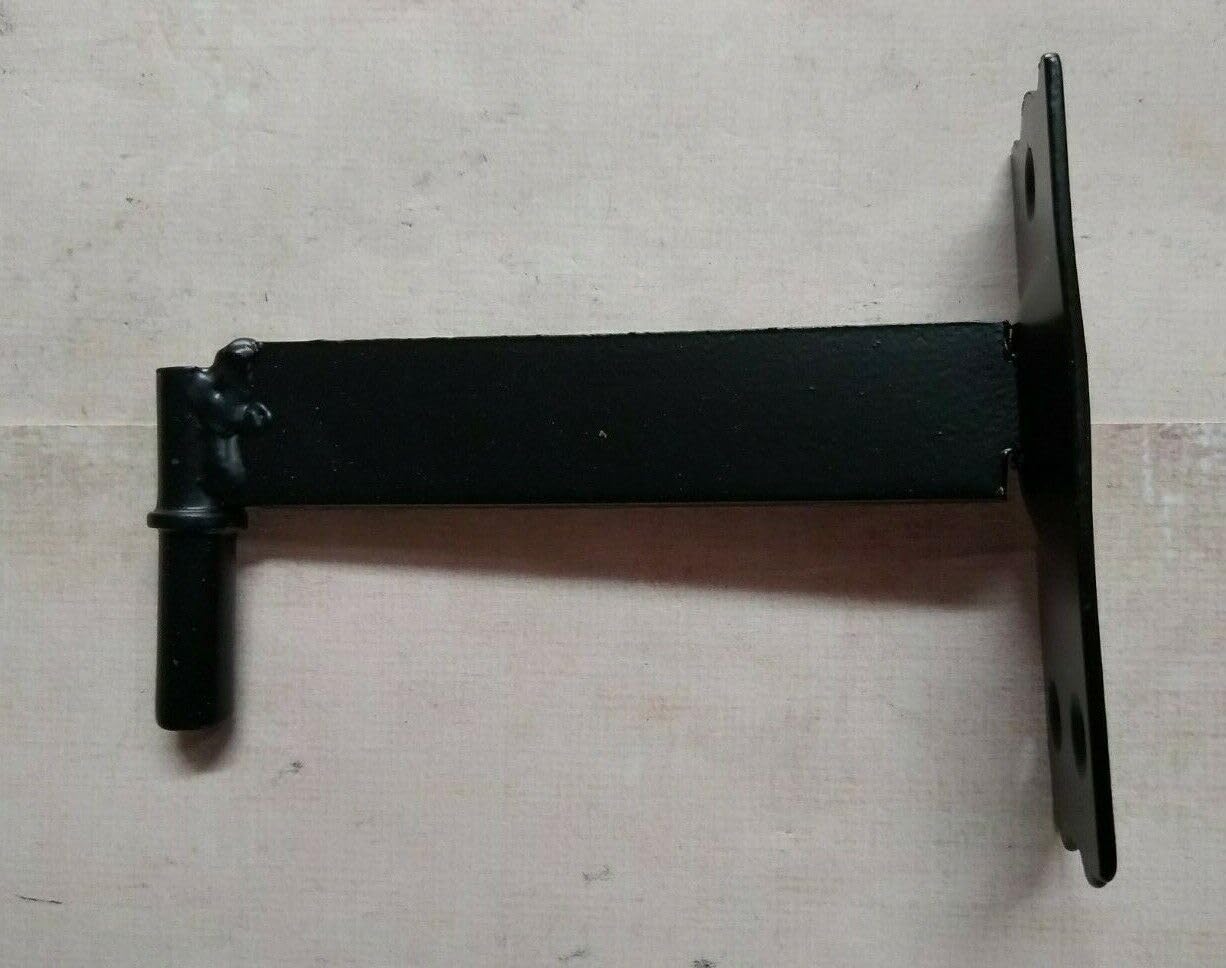 Vintage Exterior L-Strap Shutter Hinge Set for Stone Siding 4-1/4