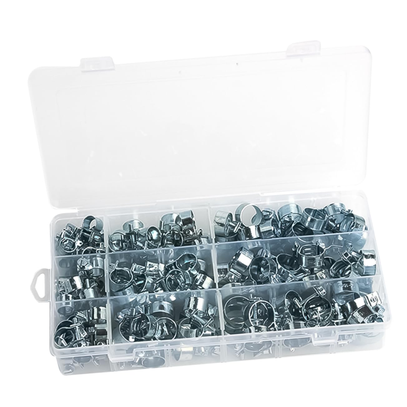 Mipcase Mini Spring Band Clamps 135pcs Metal Hose Clamps Zinc Plated Universal Size Marine Grade for Water Line