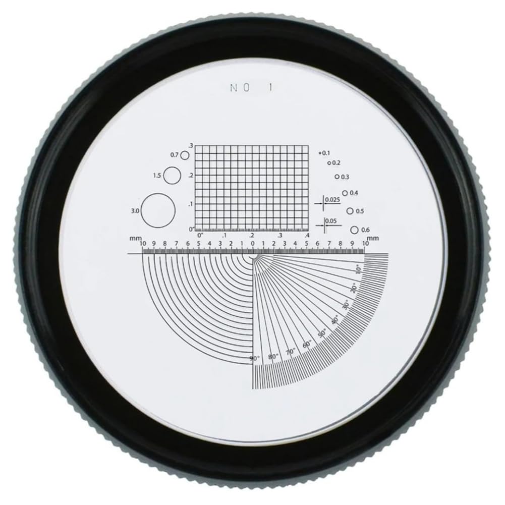 Messwaage mit Lupe für Juweliere, beleuchtet, 10 x USB, wiederaufladbar, 6 LED-Lichter, 25-27 mm, geeignet für Schmuckmünzen