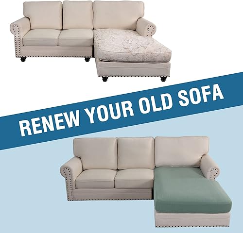 Miniatura 7 de H.VERSAILTEX Fundas para Sofá Seccional de 1 Pieza Funda para Chaise en Forma de L Cojín Separado Funda para Sofá tanto para Seccional