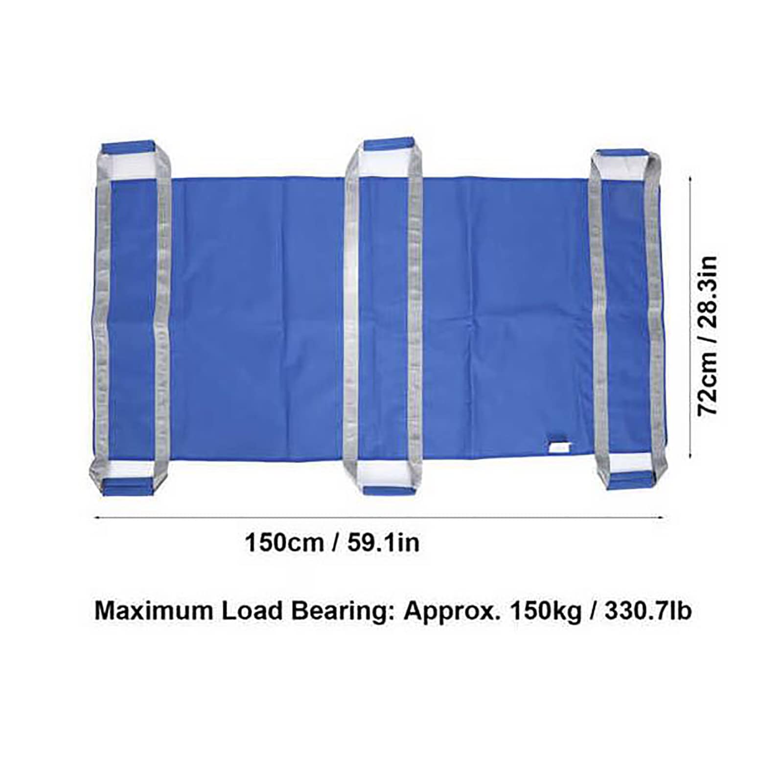 Almohadilla de Cama de posicionamiento, sábana de Transferencia para elevación de Pacientes con Asas, portátil, Reutilizable, Lavable, 41,3"/59,1" x 28,3", para Levantar, Girar y reposicionar al paci