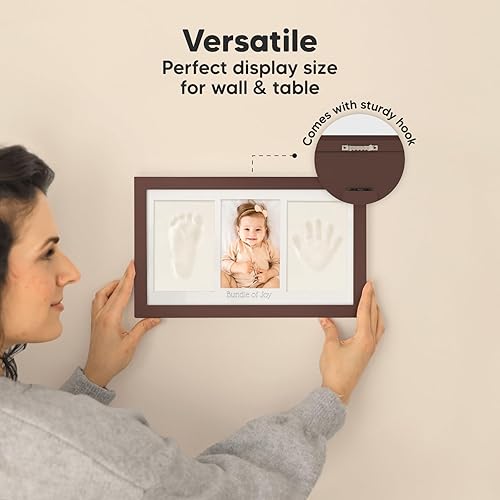 Miniatura 9 de Kit de huellas y manos para bebé, kit de huellas de bebé, marco de recuerdo para recién nacidos, kit de huellas de manos para bebé, regalos